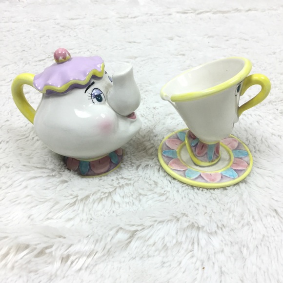 Disney vintage Mrs. Potts and Chip figurines - Picture 2 of 6